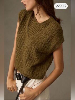 NWT Pilcro Short-Sleeve Sweater Vest